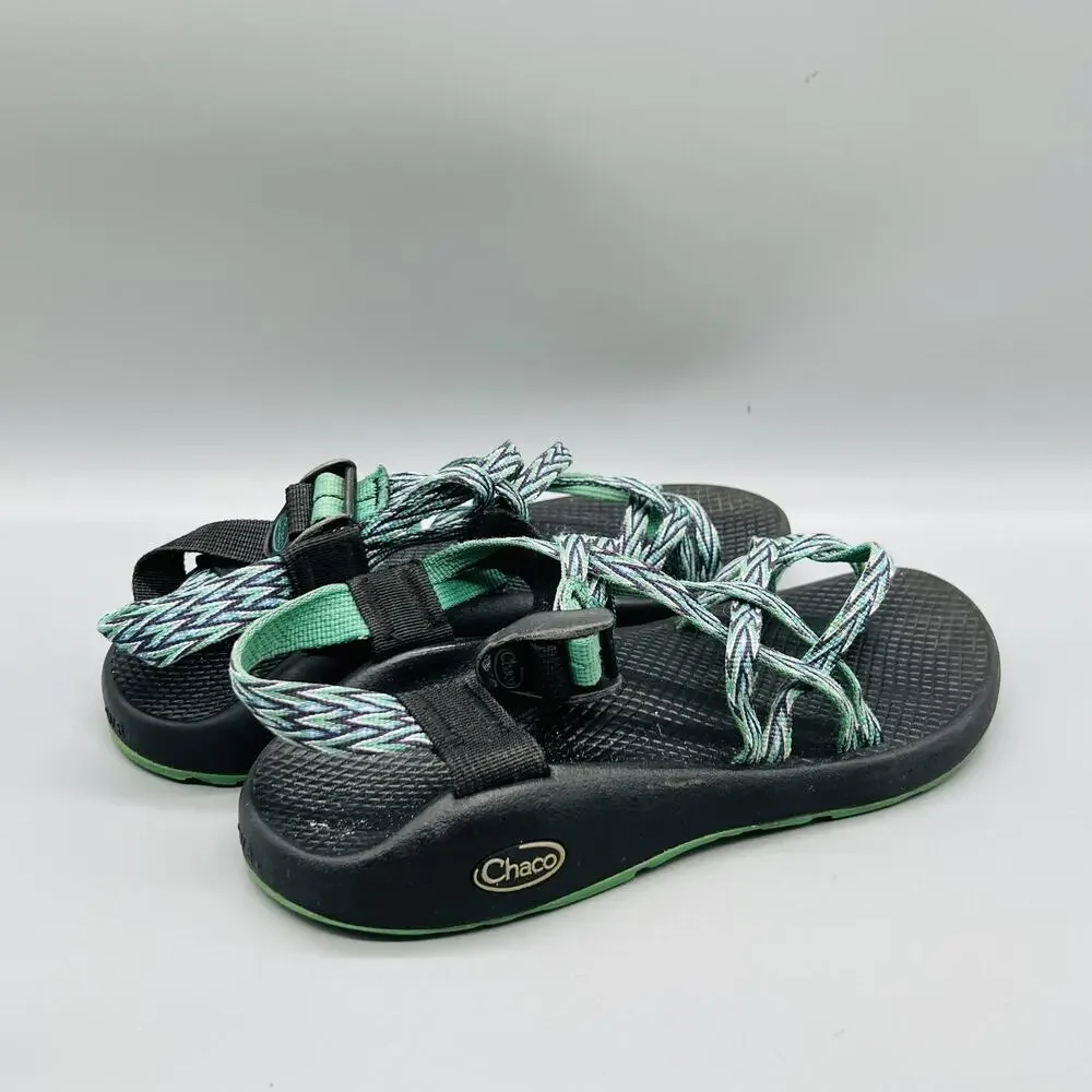 Chaco Sandals Womens 8 Green Synthetic Strappy Adjustable Hiking Outdoor Shoes